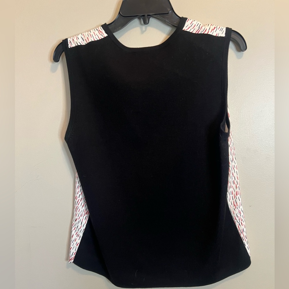 St. John Multi Print Top Medium Euc - image 5